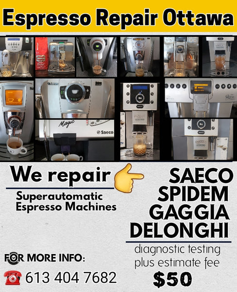Saeco Espresso Machine Repair Ottawa Coffee sales