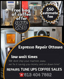 Delonghi espresso Repair Service Ottawa